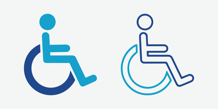 International symbol of access wheelchair icon illustration