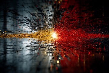 Exploring the Depth of Technological Abstraction in Vibrant Hues and Shapes Generative AI