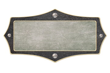 vintage frame decorated with diamonds isolated on white