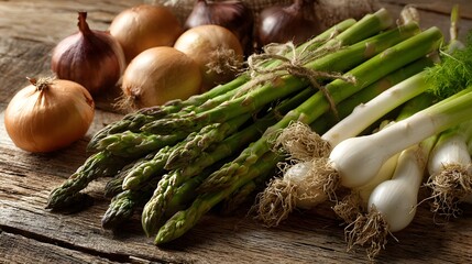 春野菜の彩りテーブル