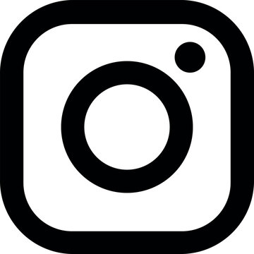 Instagram Social Media Logo &ndash; Popular Social Media Icon, Instagram logo, Instagram icon, Instagram social media, Instagram black and white, insta icon