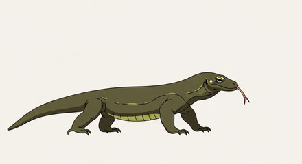 Obraz premium komodo dragon