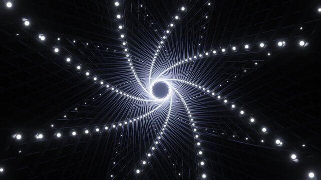 Big data flow visualization with blockchain technology for data science presentations, fintech videos, and tech company content. High-speed internet concept. 4K loop.