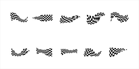 Flag Race Illustration