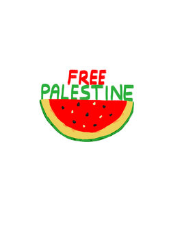 Free palestine watermelon