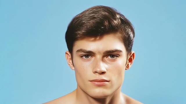 evolutionary transformation. A monkey turns into a Human. The chimpanzee (Pan troglodytes) is slowly turning into an adult male (Homo sapiens).