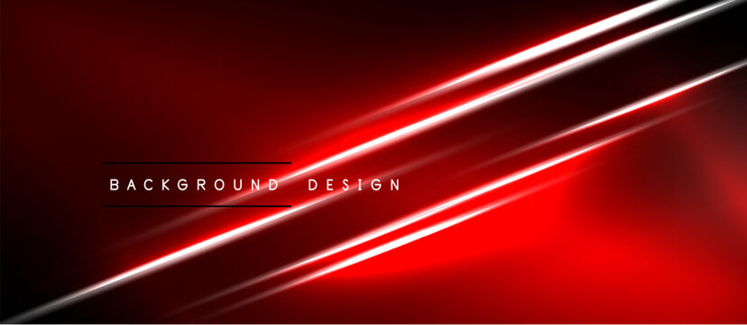 Dark red background features bright diagonal lines. Minimalist design with text background design centered. Modern aesthetic, vibrant colors.