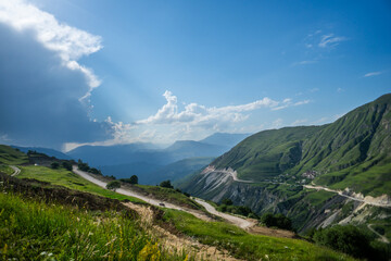 Fototapeta premium Mountain view from the top
