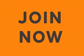 Fototapeta premium Clean orange banner design featuring large uppercase typography and minimal composition