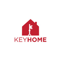 Key Home Logo Vector Simple