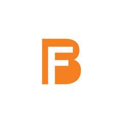 Logo Letter BF Simple Minimalist