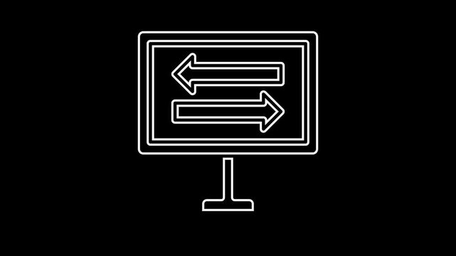 Animated absorption icon 4k motion seamless looping