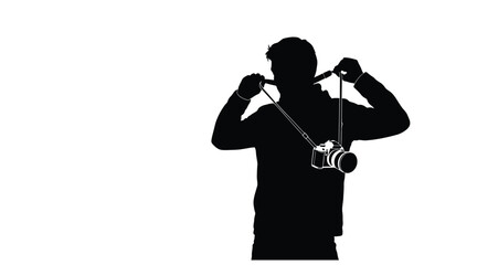 Lone tree stands dramatically against a vibrant sunset creating a stark silhouette © sefali