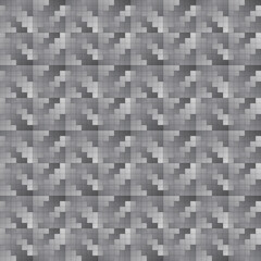 Naklejka premium black and white square mosaic seamless pattern vector illustration