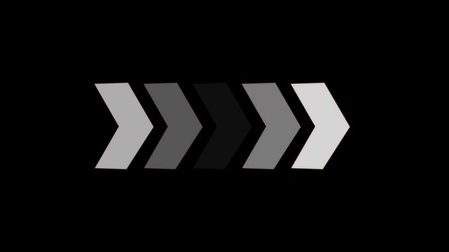 White swipe forward or right pointing solid arrow icon. Right direction arrow. Black arrow forward