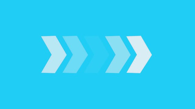 White swipe forward or right pointing solid arrow icon. Right direction arrow. Black arrow forward