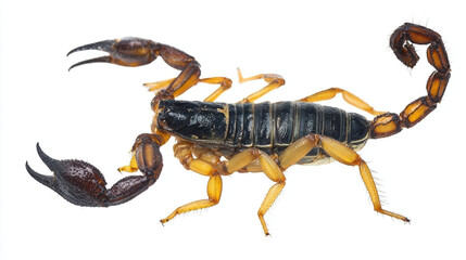 Close-up of a vibrant scorpion species.