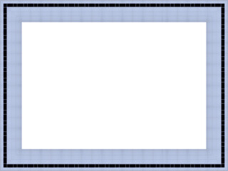 Hellgraublauer freigestellter Bilderrahmen