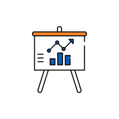 Obraz premium Business Management Flat Icon Set