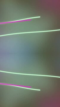 Blurred Colorful Abstract Background with Neon Light Streaks and Bokeh Effect