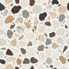 Fototapeta premium Italian terrazzo seamless vector background, classic Venetian flooring style, elegant marble fragments, modern luxury interior trend, high resolution stock texture, ultra high resolution, 4k texture
