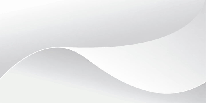Abstract white paper background with a curled corner and empty copy space featuring a 3d folded sheet design template for a blank business document or office note wallpaper illustration