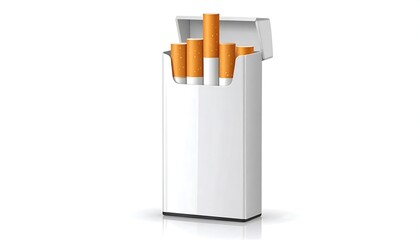 Cigarettes in white pack