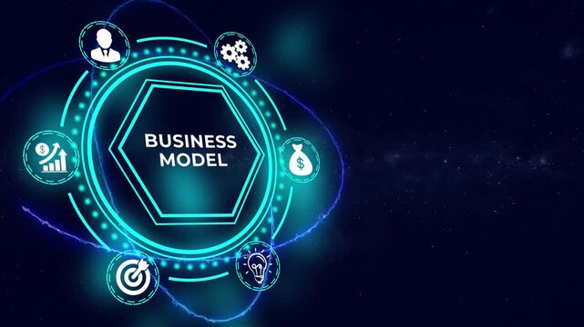 Business Model Structure Strategy Framework Revenue Planning Concept. Business, Technology, Internet and Network Concept.
