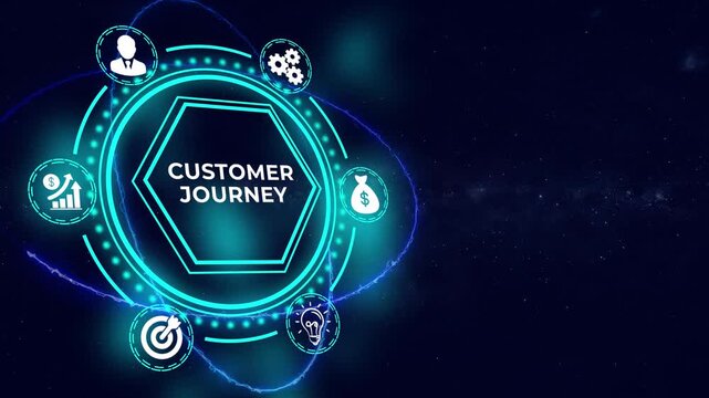 Customer Journey Experience Mapping Interaction Satisfaction Concept. Business, Technology, Internet and Network Concept.