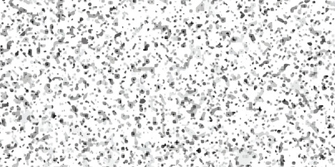 Fototapeta premium Black and white interior cement concrete terrazzo rock surface design. Overlay abstract quartz rock smooth wall concrete polished terrazzo mosaic endless flooring grunge pavement ceramic texture.