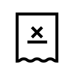 Obraz premium Failed Receipt Icon