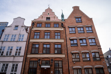 Historic tenement facades on Straganiarska Street, Gdansk. © Andrea Tabaro