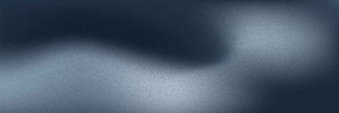 Dark gray blue black color gradient background grainy texture effect dark technology abstract banner design, copy space