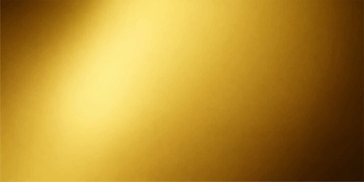 Brushed gold metallic texture features a vintage grunge pattern on an old yellow surface for a blank wallpaper backdrop or textured canvas design material