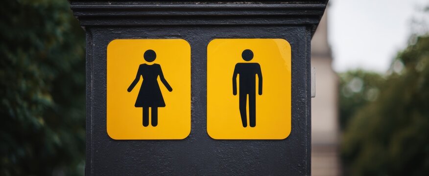 Public notices promoting decency inspire polite conduct in communal areas.