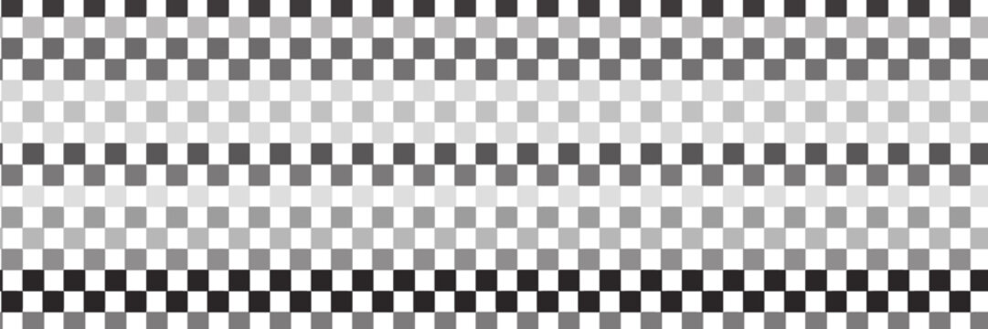 Black and white chess pattern. Checkerboard seamless vector illustration. Abstract checkered checkerboard for game. Grid geometric square shape. Race flag.