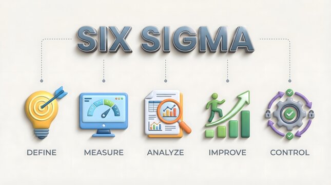 Six Sigma methodology steps, business process improvement