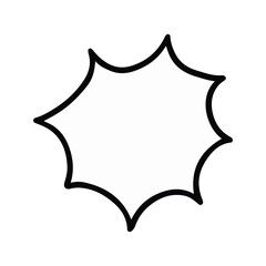 Sharp Comic Explosion Burst Frame