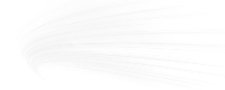 Soft white light waves glide across a transparent canvas. Gentle glow effects create elegant motion flow. Minimal vector PNG for modern branding.