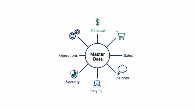 Master Data Management Business Concept.