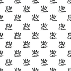 Bagpipe musical instrument seamless pattern background