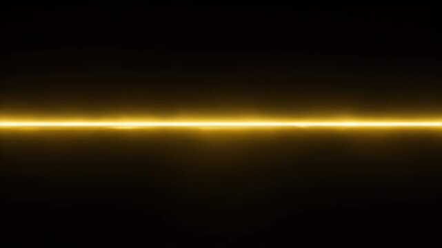 Golden light line against a deep black background