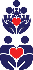 Caring Community and Partnership Icons