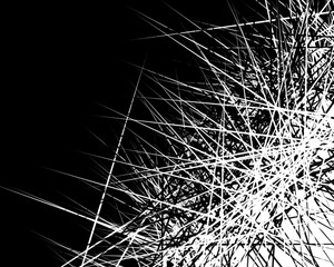 Monochrome Abstract Sharp Lines and Shapes