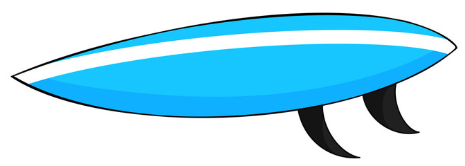 Blue Surfboard Graphic Element Fragment
