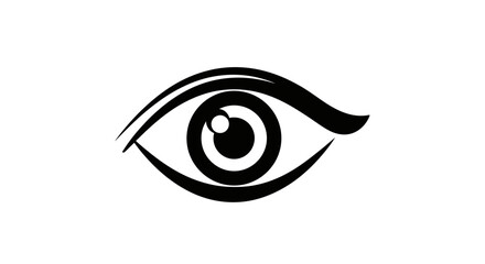Obraz premium Human Eye Illustration Simple Design Element.