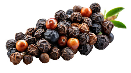 Obraz premium Pepper Grain Cluster: A close-up shot of a cluster of peppercorns. Showcasing the textures and hues of nature's bounty, a perfect symbol for the kitchen enthusiast.