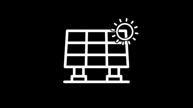 solar panel animation transparent background for free