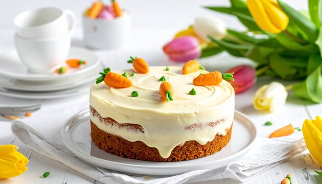 Karottenkuchen mit Frischk&auml;se-Frosting