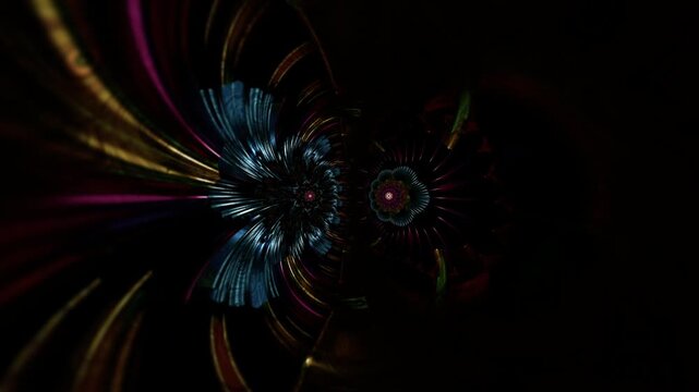 Sacred torus mandala resembling a cosmic eye, kundalini energy flowing in circular harmony, immersive psychedelic cathedral of consciousness and spiritual awakening
